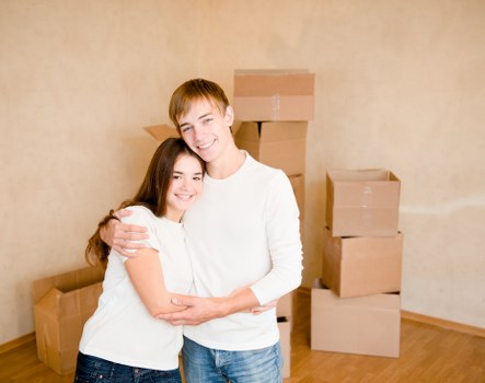 Professional office movers loading furniture for a Catford business